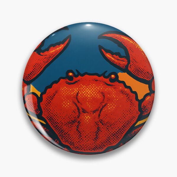 Item preview, Retro Pop Art Crab | Vibrant Ocean Shellfish Illustration | Bold Coastal Marine Aesthetic Design designed and sold by PaintedPixels01.