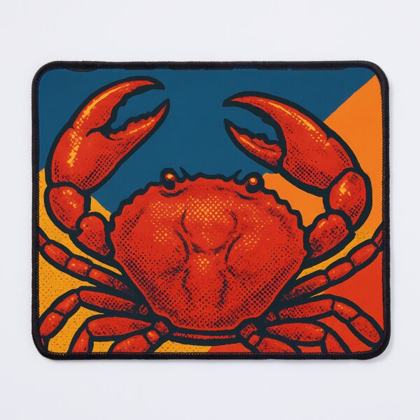 Item preview, Retro Pop Art Crab | Vibrant Ocean Shellfish Illustration | Bold Coastal Marine Aesthetic Design designed and sold by PaintedPixels01.