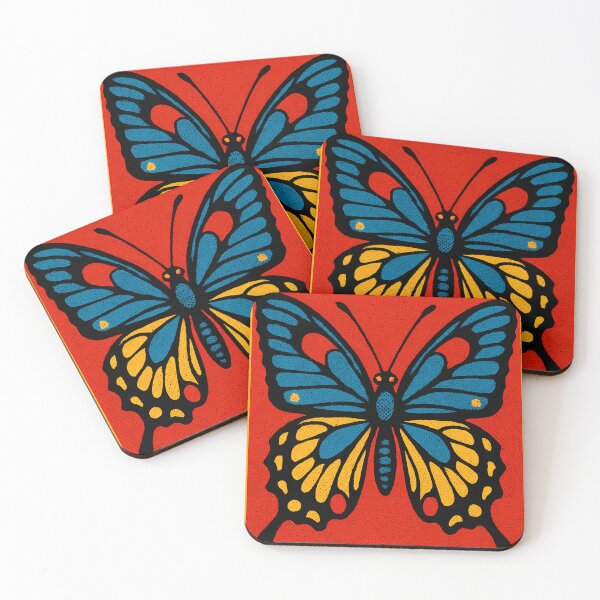 Item preview, Retro Pop Art Butterfly | Vibrant Winged Insect Illustration | Bold Floral Nature Aesthetic Design designed and sold by PaintedPixels01.