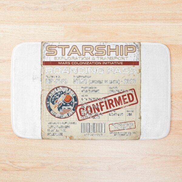 Item preview, SpaceX Starship Mars Mission Boarding Pass designed and sold by Pixels By D.