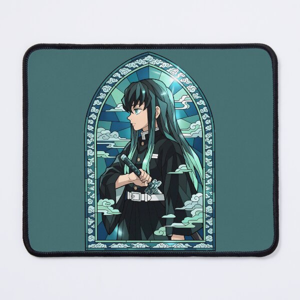Item preview, Muichiro Tokito Demon Slayer Clouded Stained Glass Profile designed and sold by mildaclairmo.