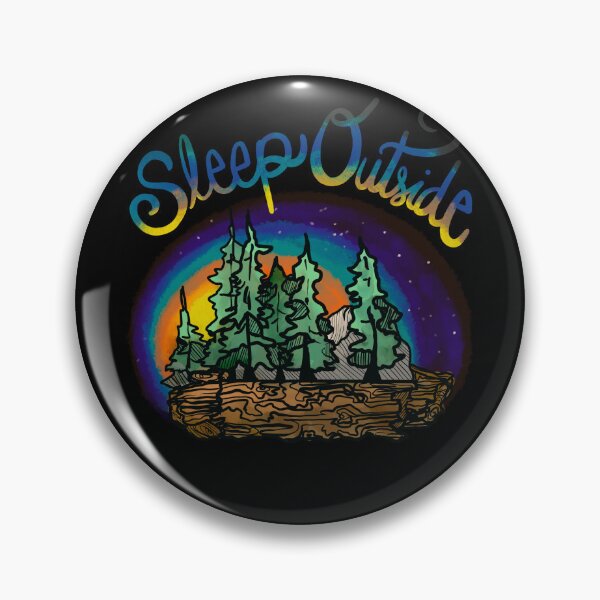Item preview, Sleep Outside Forest Landscape drawing designed and sold by Art of Camping Now.
