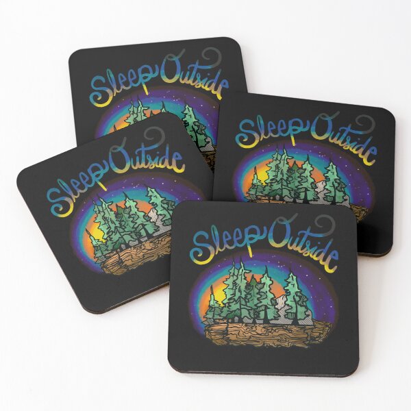 Item preview, Sleep Outside Forest Landscape drawing designed and sold by CampK80.