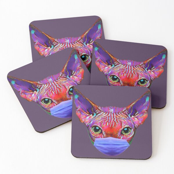 Item preview, Warhol's cat with mask designed and sold by ArtJosephAbalos.