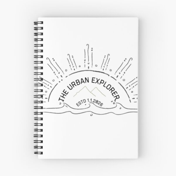 Item preview, The Urban Explorer ESTD 2025 - Minimalist Boho Mountain & Wave Line Art designed and sold by The Urban Explorer.