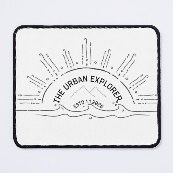 Item preview, The Urban Explorer ESTD 2025 - Minimalist Boho Mountain & Wave Line Art designed and sold by The Urban Explorer.