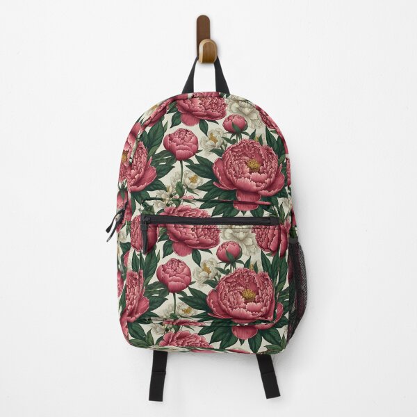 Item preview, Red and White Peonies Floral Seamless Pattern designed and sold by Leylita Design.