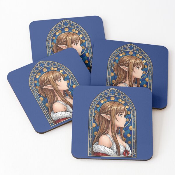 Item preview, Asuna Sword Art Online Blue Stained Glass Portrait designed and sold by mildaclairmo.