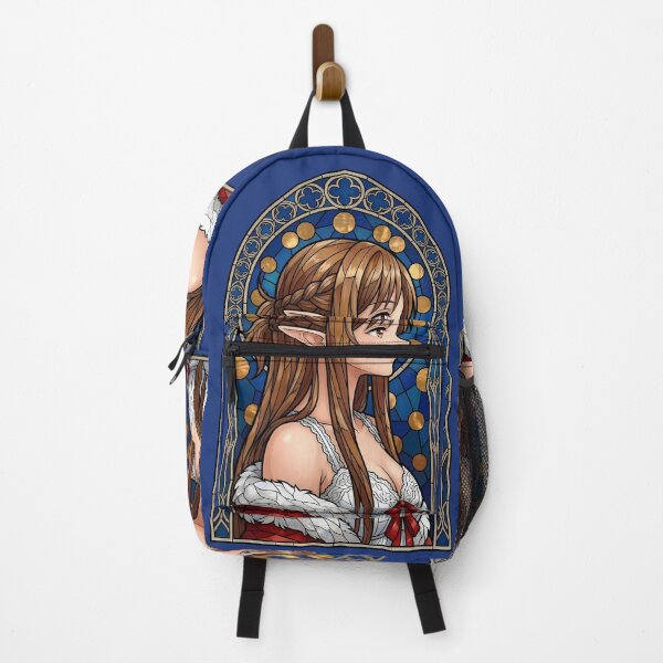 Item preview, Asuna Sword Art Online Blue Stained Glass Portrait designed and sold by mildaclairmo.