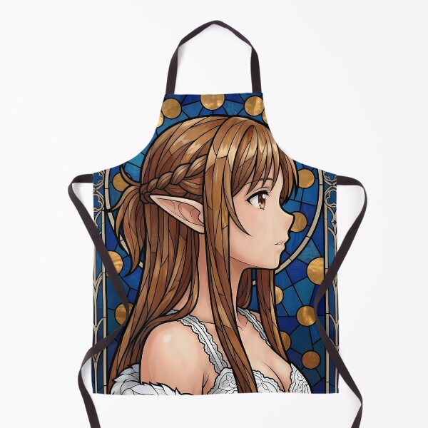 Item preview, Asuna Sword Art Online Blue Stained Glass Portrait designed and sold by mildaclairmo.