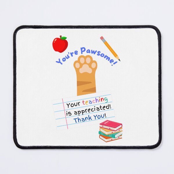 Item preview, Teacher Appreciation You're Pawsome Orange Tabby Cat Paw designed and sold by MYCatStuff.