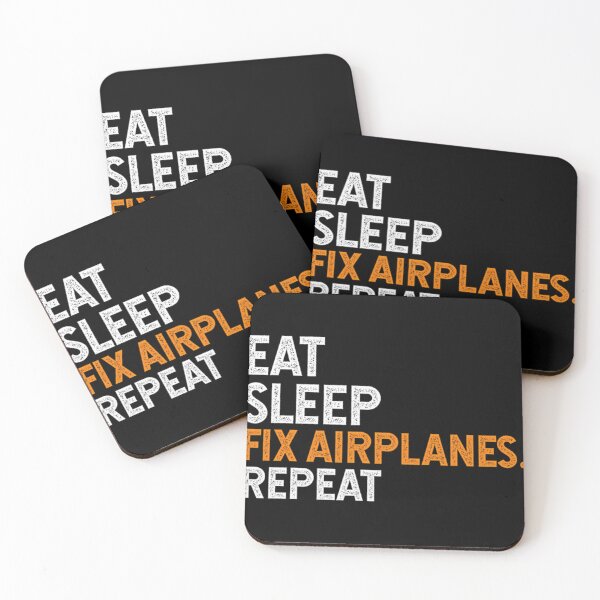 Item preview, Eat Sleep Fix Airplanes Repeat - Aircraft Mechanic designed and sold by YaulTape.