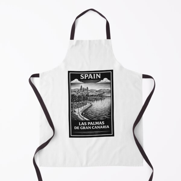 Item preview, Las Palmas de Gran Canaria Spain Linocut Style designed and sold by Erstenenquis.
