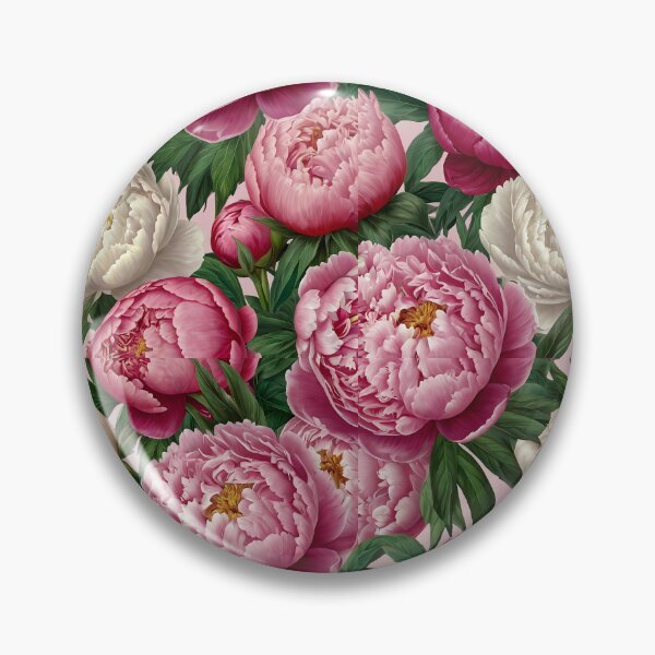 Item preview, Pink and White Peonies Floral Seamless Pattern designed and sold by Leylita Design.