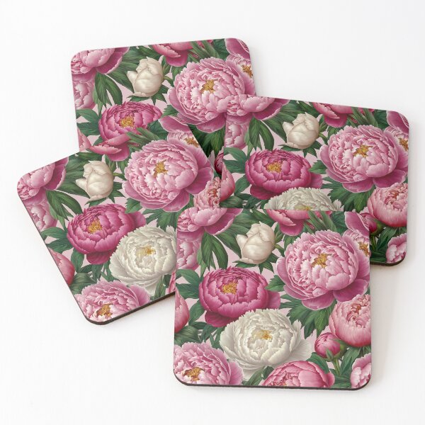 Item preview, Pink and White Peonies Floral Seamless Pattern designed and sold by Leylita Design.
