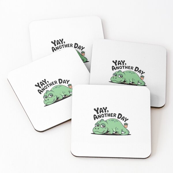 Item preview, Deadpan Unenthusiastic Dinosaur Tired Burnout Art designed and sold by Mr-wow.