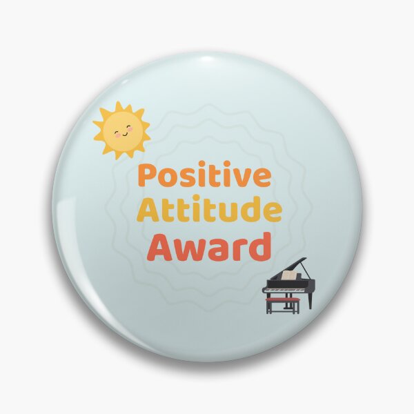 Item preview, Positive Attitude Award for Piano Students - Piano Recital, Music Student Award, Teacher End of Year Gift designed and sold by ACube Piano Studio.