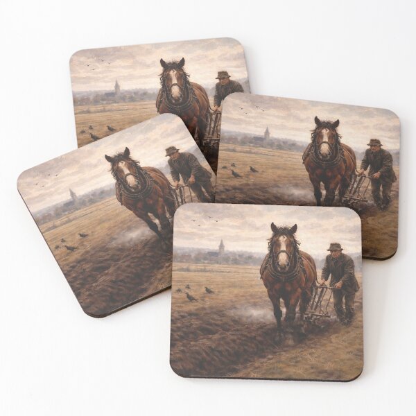 Item preview, Farmer Plowing with Horse designed and sold by slikar.