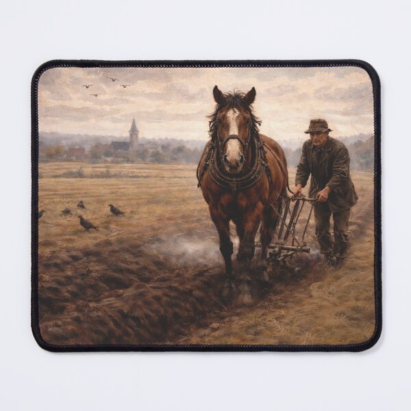 Item preview, Farmer Plowing with Horse designed and sold by slikar.