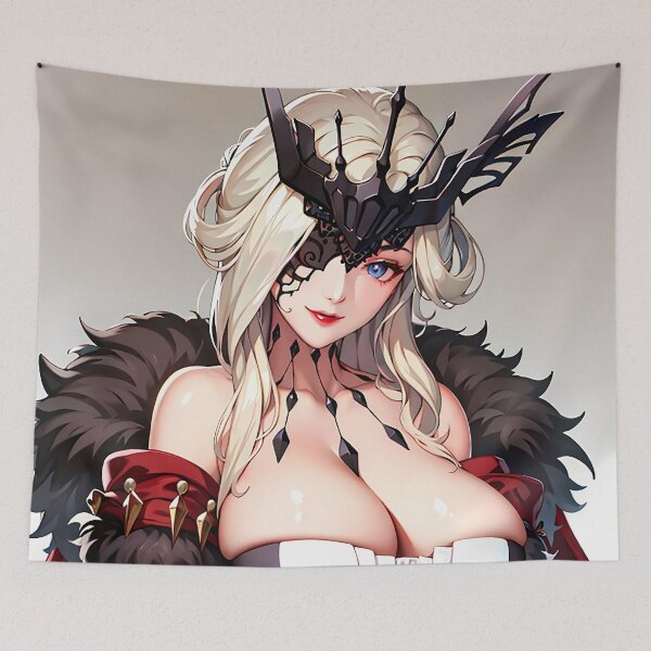 Item preview, Signora Genshin Impact Serene Red Cape Portrait designed and sold by 108Recordings.