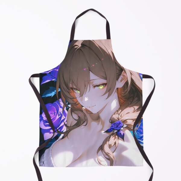 Item preview, Lisa Genshin Impact Dreamy Blue Roses Night Portrait designed and sold by 108Recordings.