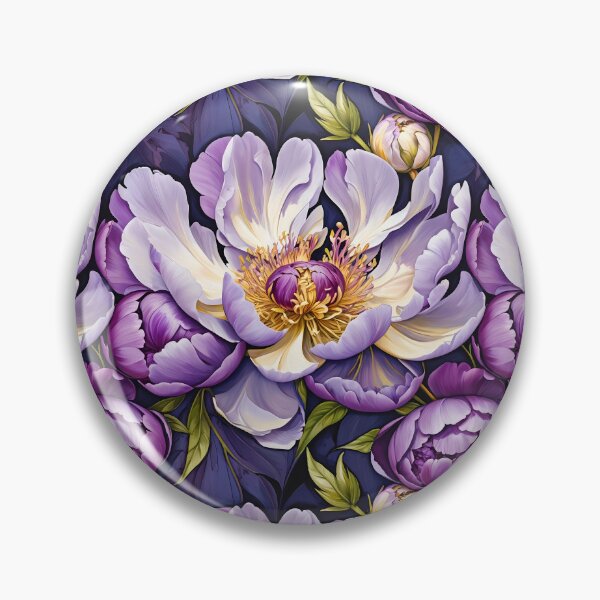 Item preview, Purple and White Peonies Floral Seamless Pattern designed and sold by Leylita Design.
