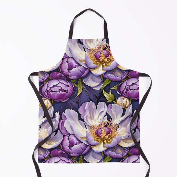 Item preview, Purple and White Peonies Floral Seamless Pattern designed and sold by Leylita Design.