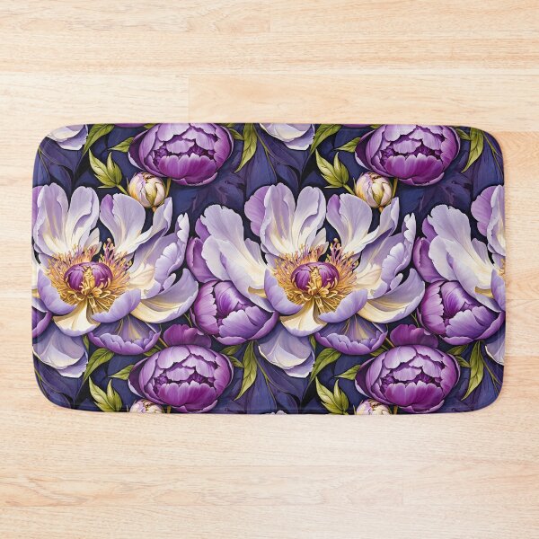 Item preview, Purple and White Peonies Floral Seamless Pattern designed and sold by Leylita Design.