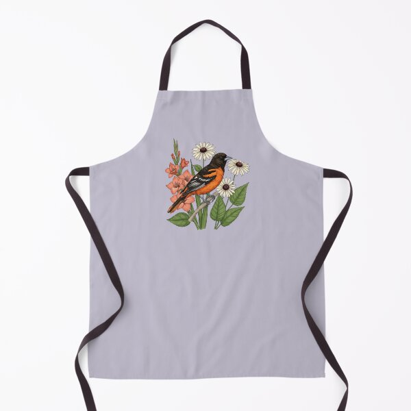 Item preview, Baltimore Oriole Bird with Gladiolus and Daisies designed and sold by BirdsnStuff.