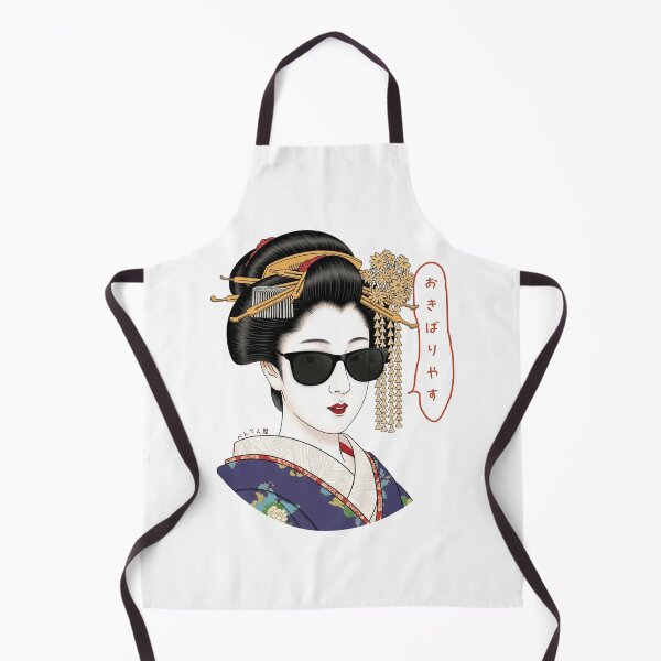 Item preview, Cool Geisha with sunglasses "Good Luck" designed and sold by Bentenya.