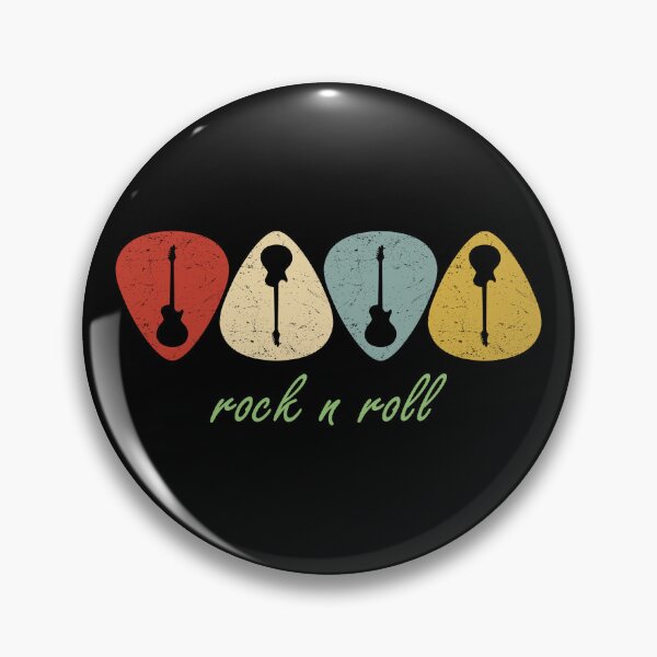 Item preview, Vintage Guitar Pick Retro Rock n Roll Music Silhouette designed and sold by fabiandesigns88.