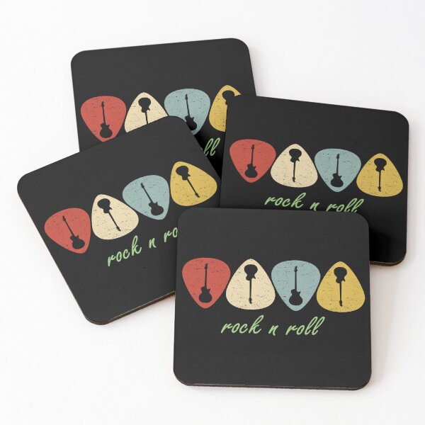 Item preview, Vintage Guitar Pick Retro Rock n Roll Music Silhouette designed and sold by fabiandesigns88.