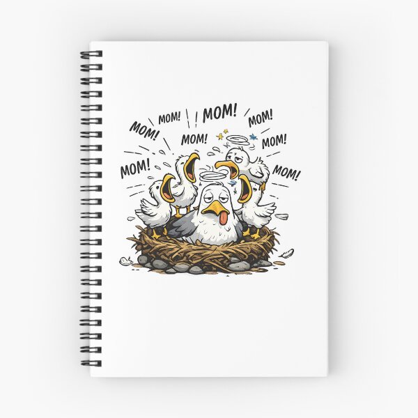 Item preview, Funny Tired Mom Seagull - Relatable Exhausted Motherhood Art designed and sold by Axivra.