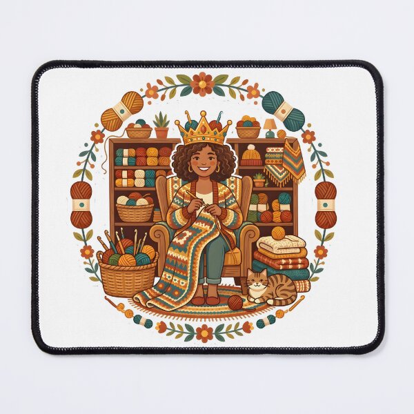 Item preview, Cute Crochet Queen Life Knitting and Crochet Art Perfect Mug Gift Idea designed and sold by Divakar Fashion.