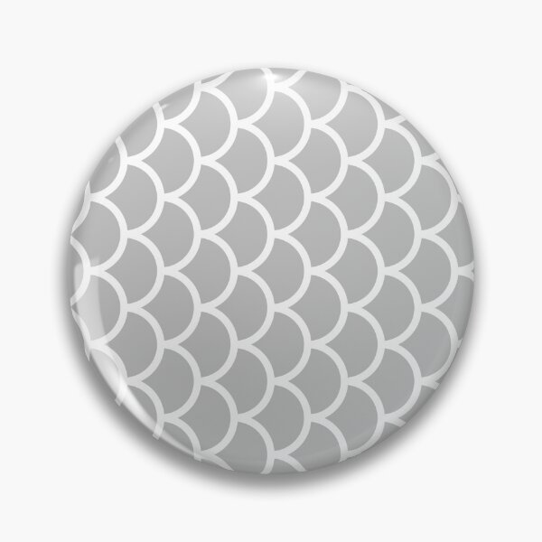 Item preview, Silver And White Fish Scales Pattern designed and sold by pattern-archive.
