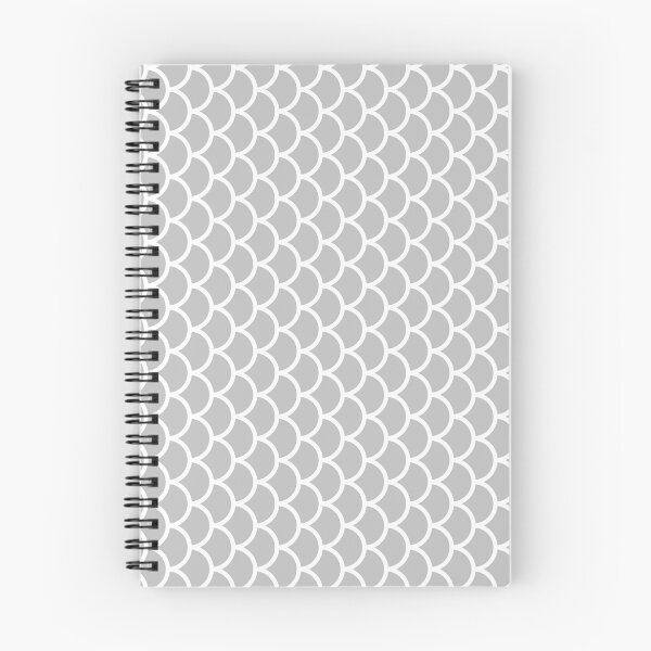 Item preview, Silver And White Fish Scales Pattern designed and sold by pattern-archive.