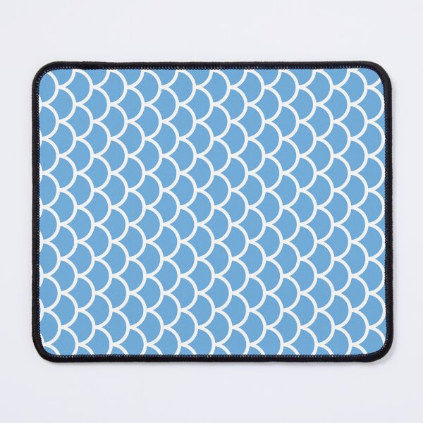 Item preview, Sky Blue And White Fish Scales Pattern designed and sold by pattern-archive.