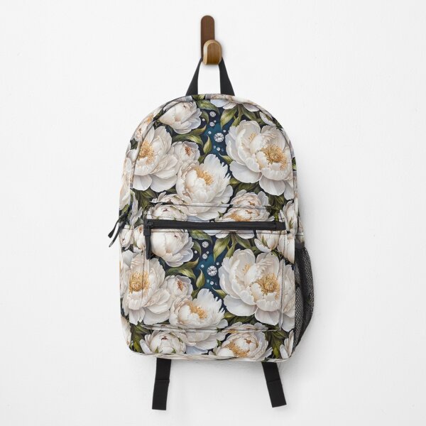 Item preview, White Peonies Floral Seamless Pattern designed and sold by Leylita Design.