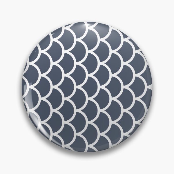 Item preview, Slate And White Fish Scales Pattern designed and sold by pattern-archive.