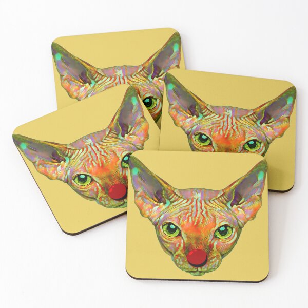 Item preview, Warhol's cat with clown nose designed and sold by ArtJosephAbalos.