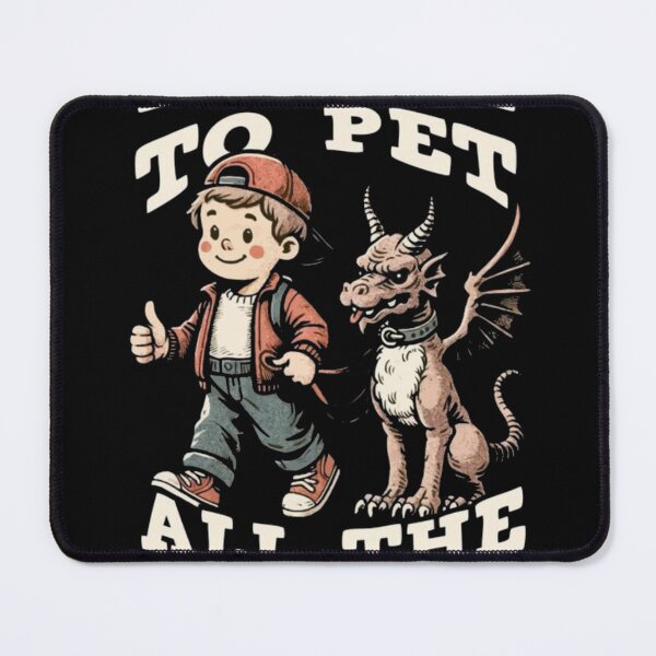 Item preview, Pet All The Animals Fantasy Graphic - Funny Dragon Walker Art designed and sold by GenZFashion000.