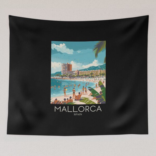 Item preview, A Pop Art Travel Print of Mallorca Spain designed and sold by Erstenenquis.