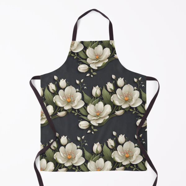 Item preview, White Floral Seamless Pattern designed and sold by Leylita Design.