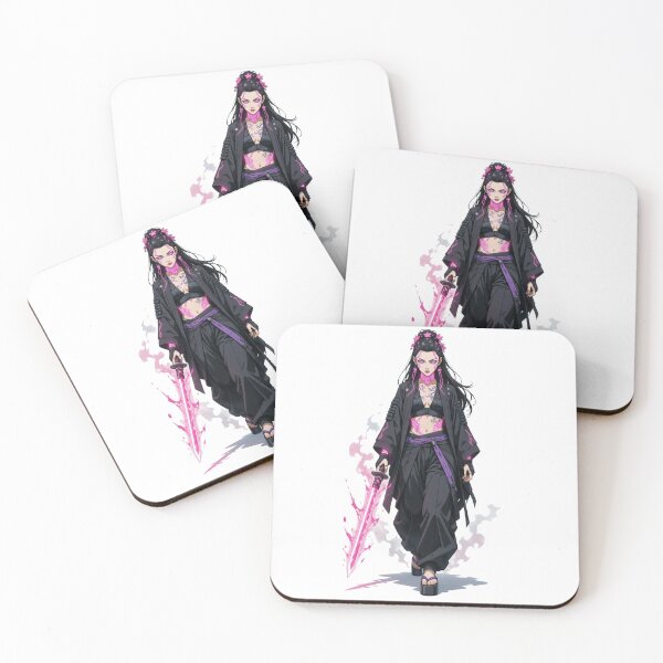 Item preview, Sakura-no-Yami | Cyberpunk Pink Neon Vampire Samurai designed and sold by Joammiyon.