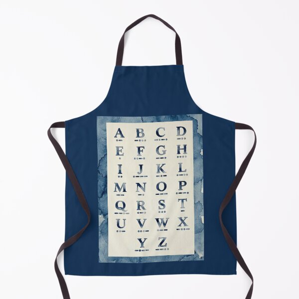 Item preview, Morse Code Alphabet - Navy Blue Watercolor  designed and sold by SHELOPS.