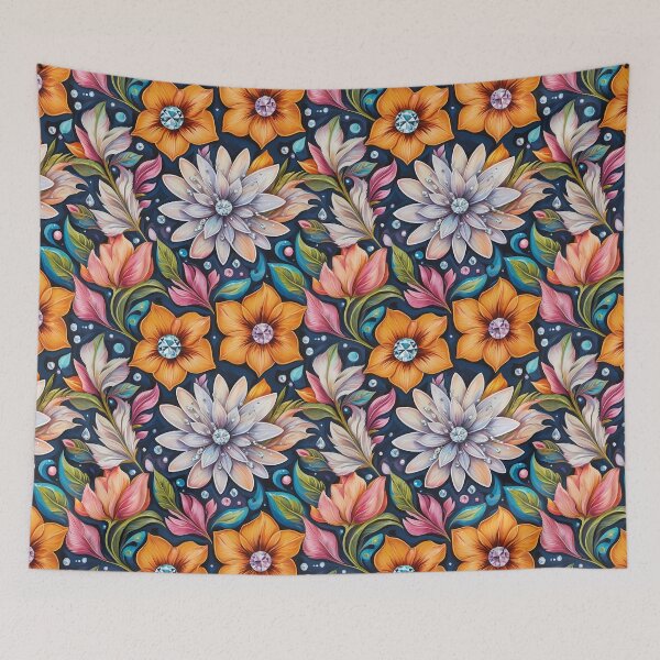 Item preview, Flowers with Diamonds Seamless Pattern designed and sold by Leylita Design.