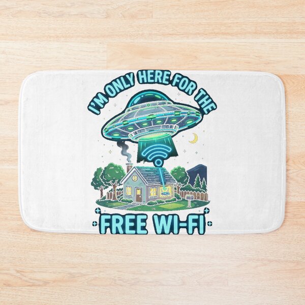 Item preview, Alien Wi-Fi - Just Here for the Internet UFO designed and sold by Pixels By D.