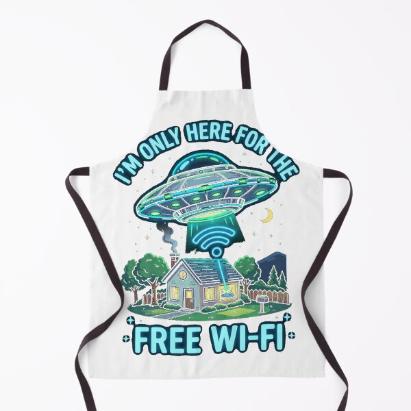 Item preview, Alien Wi-Fi - Just Here for the Internet UFO designed and sold by Pixels By D.