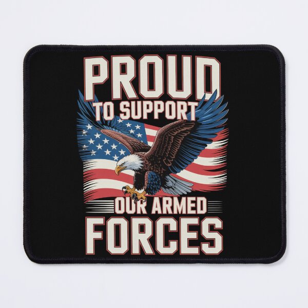 Item preview, Proud to Support Our Armed Forces — Eagle American Flag Shirt V1 designed and sold by DarylWelsh2024.