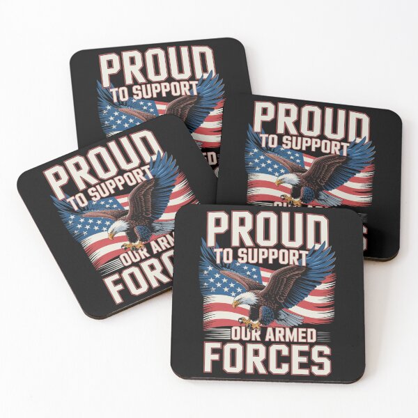 Item preview, Proud to Support Our Armed Forces — Eagle American Flag Shirt V1 designed and sold by DarylWelsh2024.